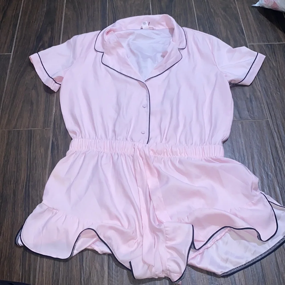 COPY - Victoria Secret pink and black romper